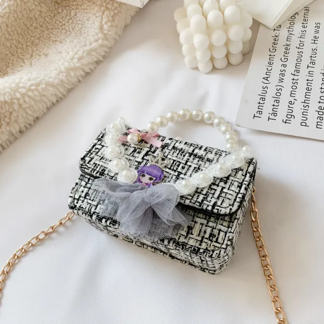 Girl's Pearl handbag Black - Shop at LoveMi