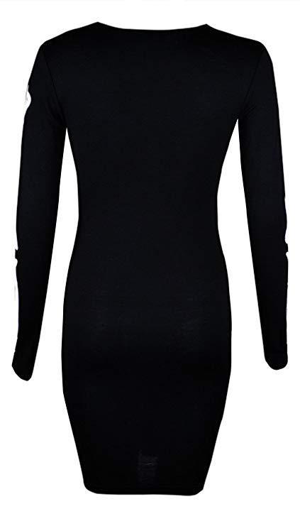 Women's 3D printing horror Skull Skeleton dress