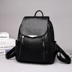 Backpack ladies all-match small backpack casual fashion travel school bag - Black - View 1