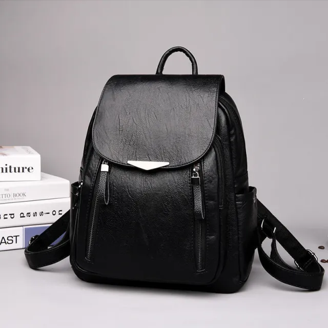 Backpack ladies all match small backpack casual fashion travel school bag Black - Shop at LoveMi