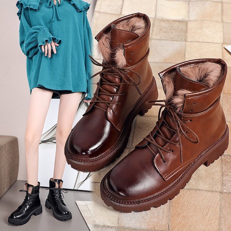 New autumn and winter rabbit fur warm boots