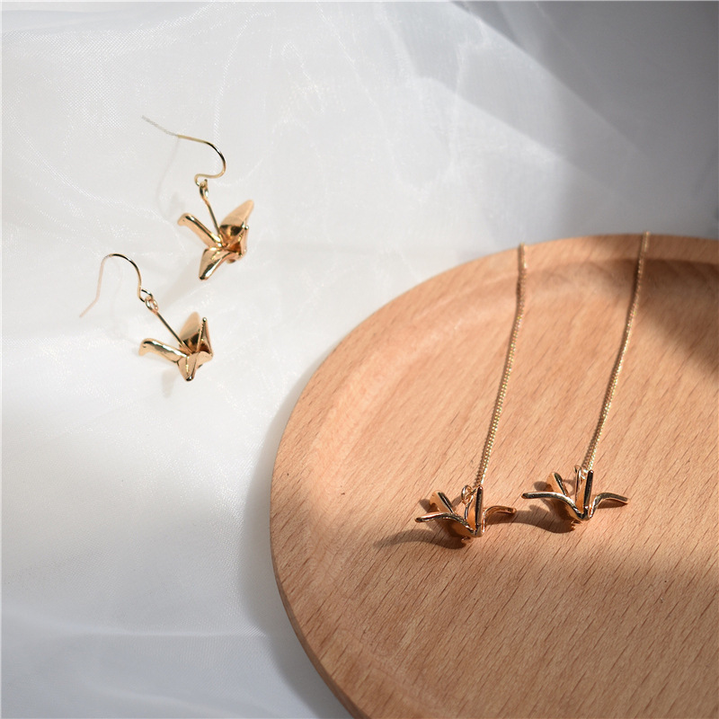 Thousand paper crane Earrings