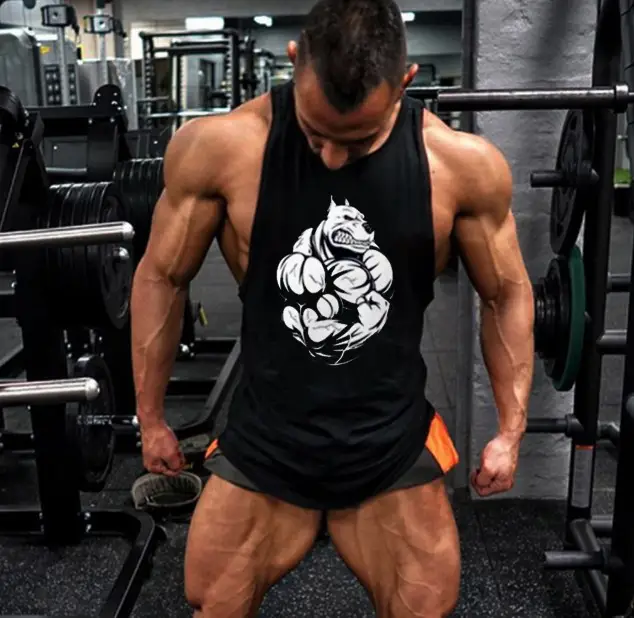 Sports vest fitness suit men's breathable tights crew neck vest