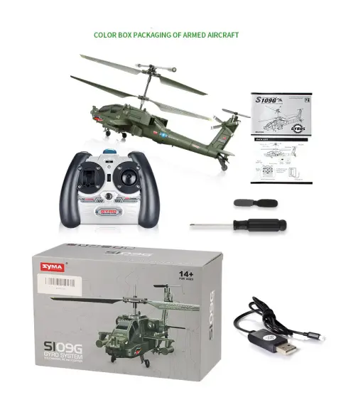 Fighter Anti-fall Remote Control Helicopter Drone Apache Aircraft Toy