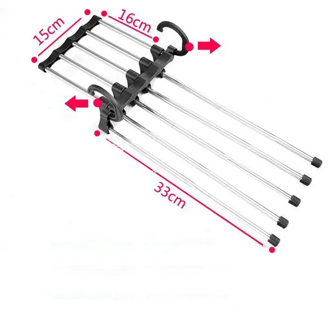 5 In 1 Wardrobe Hanger Multi-functional Clothes
