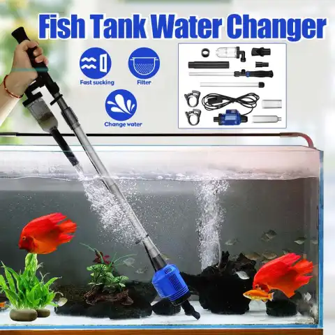 Efficient Electric Aquarium Water Change Cleaning Tools Changer Gravel