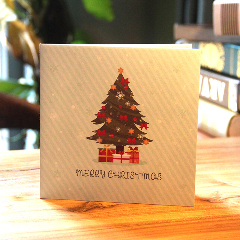 Three-dimensional Christmas greeting card (Christmas tree)