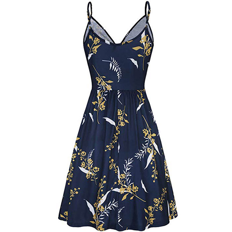 Women's printed sling dress