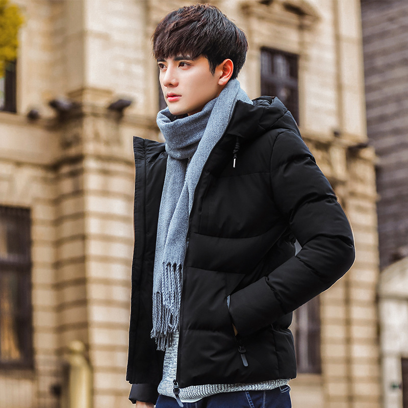 Thick short padded jacket men's jacket