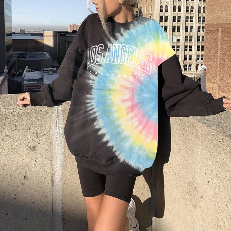 Tie dye printed long sleeves