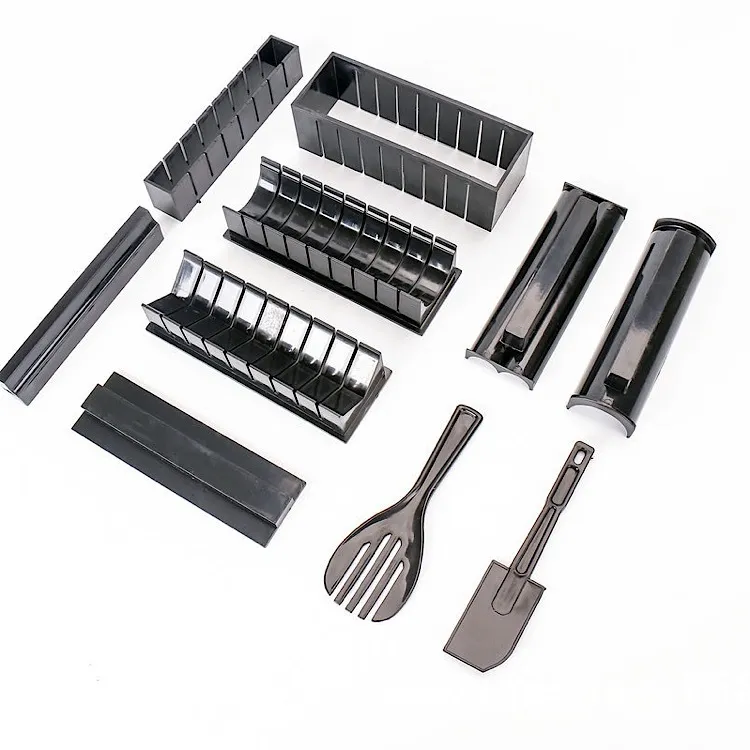 DIY Rice Ball Sushi Maker Mold Kitchen Sushi Making Tool Set For Sushi Roll Kitchen Accessory Cooking Tool - Black