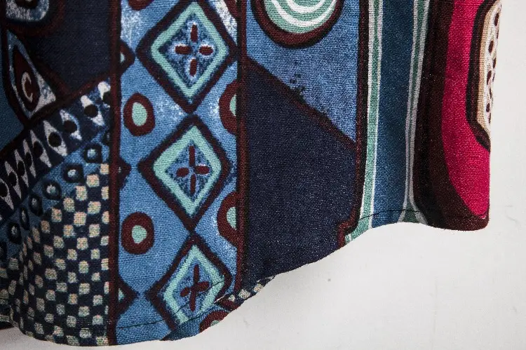 Ethnic style men's floral shirt