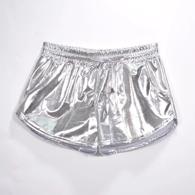 Lace up PU shorts White - Shop at LoveMi