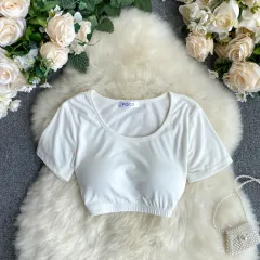 new women's blouse basic - White - View 1
