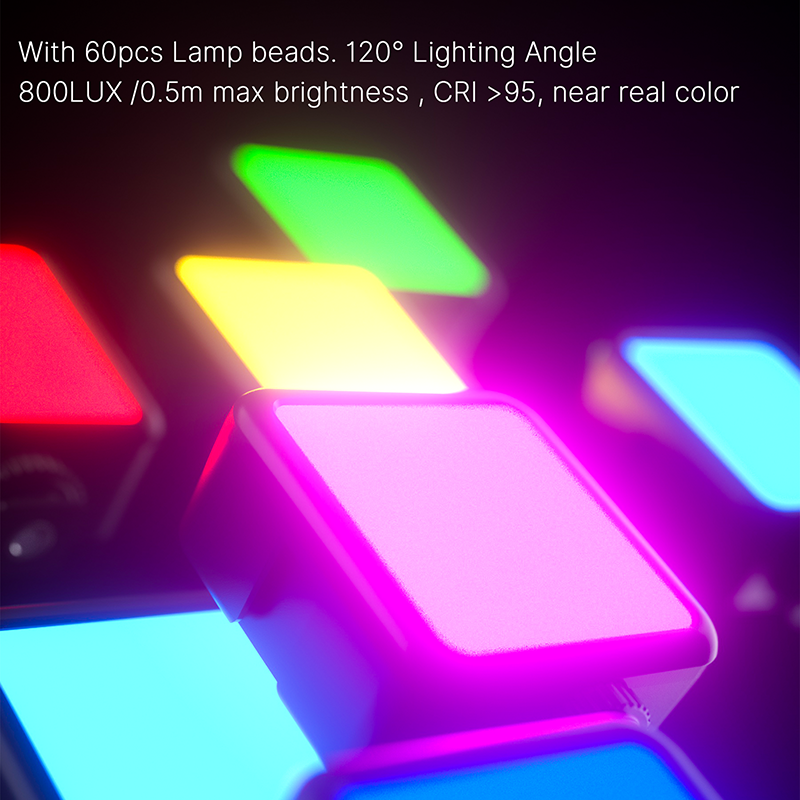 Pocket Magnetic RGB Fill Light Small Full Color Rgb Photography Light — foto 5