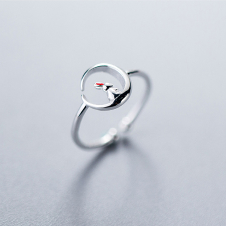 Jade rabbit ring on the moon