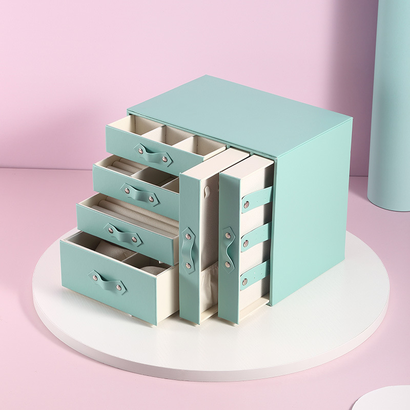 Multi-layer Compartment Ring Jewelry Storage Box — foto 3