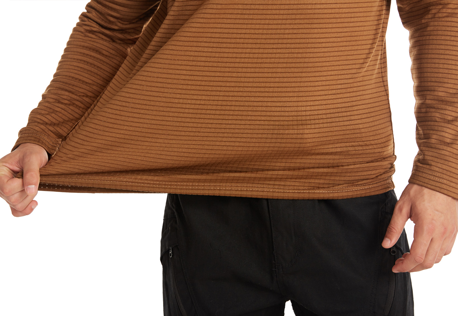 Half Zipper Stand-up Collar Men's Inner Base Shirt