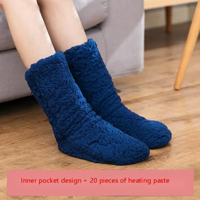 Winter foot warmer foot warmer artifact feet - Blue