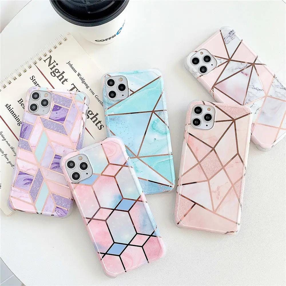Smooth Mosaic marble mobile phone case