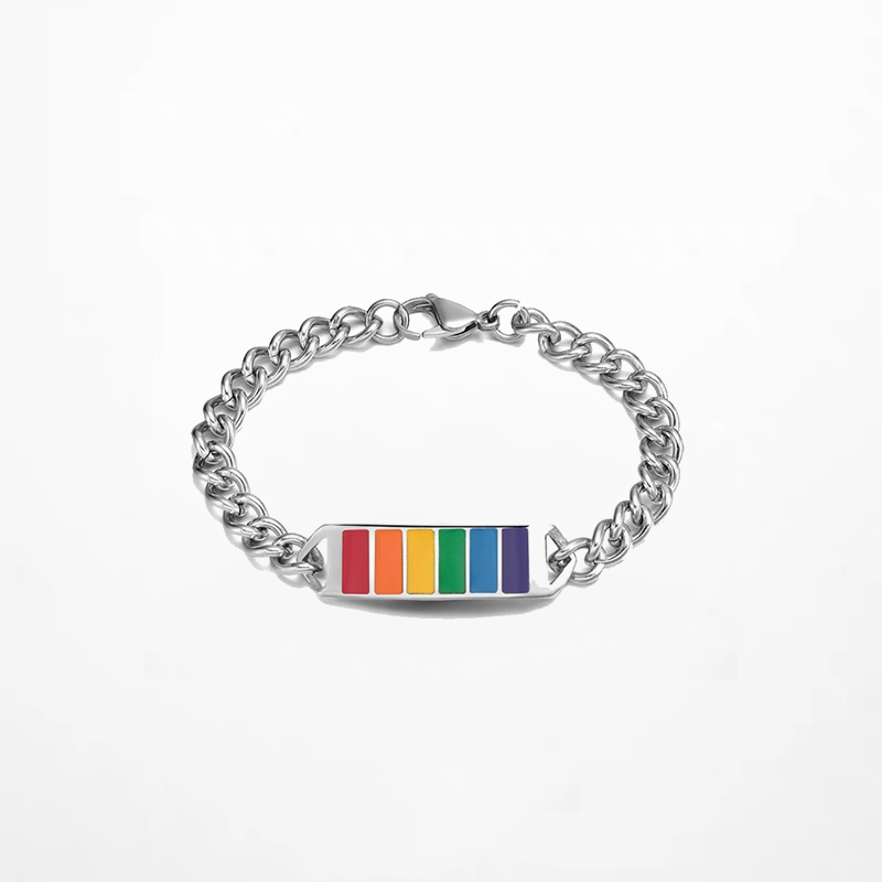 Rainbow Bracelet titanium steel hand rope