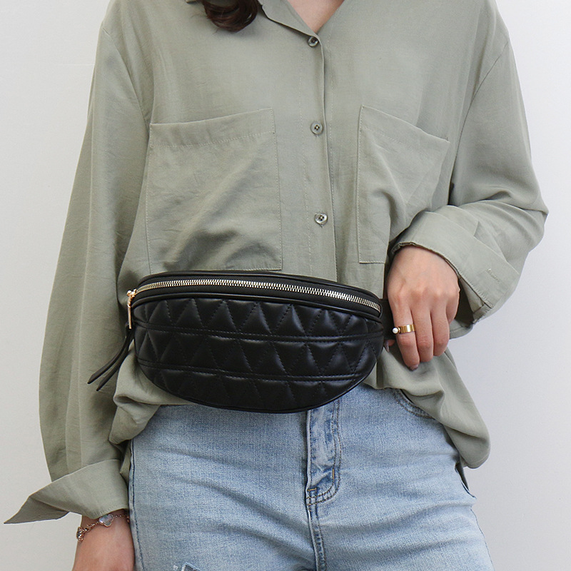 Diagonal bag, European and American popular waist bag women