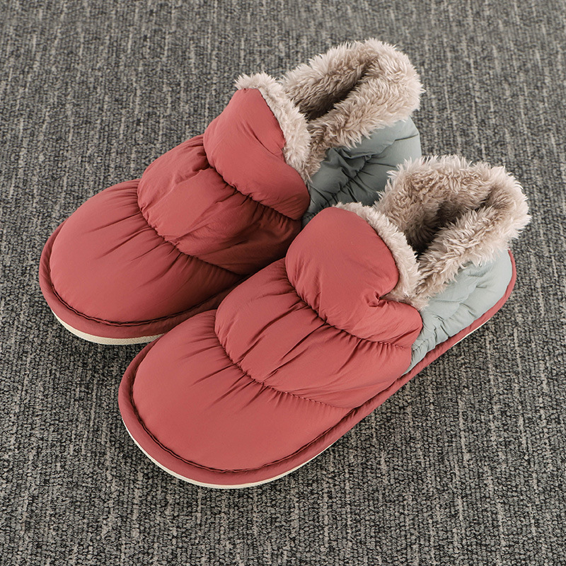 Waterproof down cotton shoes