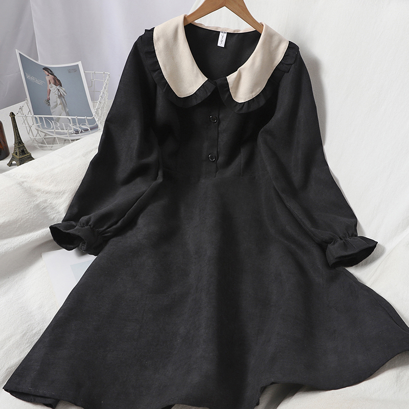 Sweet age - reduced lapel - breasted college dress