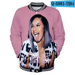 Colour Printing Casual Stand Collar Baseball Uniform - View 1