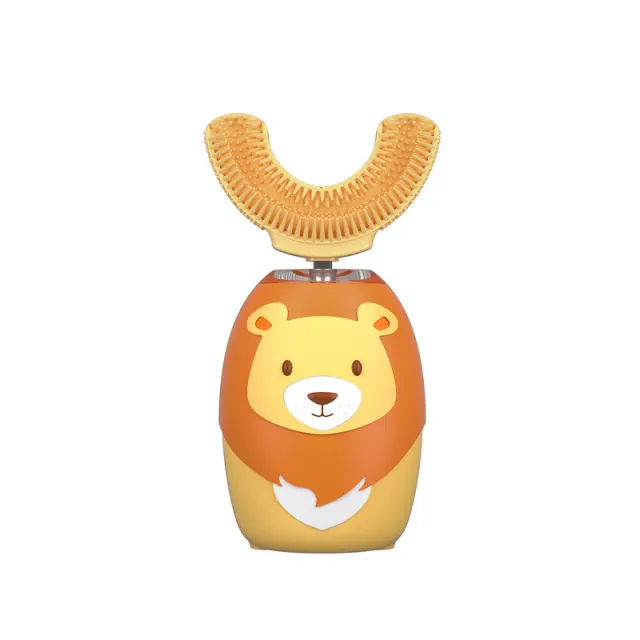 Electric intelligent U shaped toothbrush for children Yellow - Shop at LoveMi