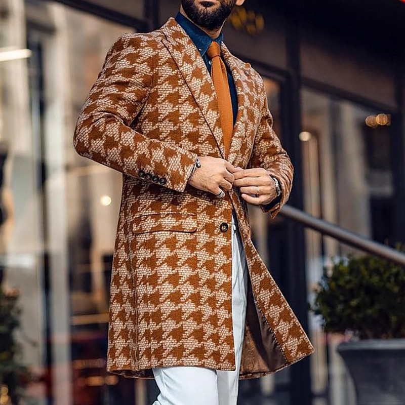 Printed men's coat
