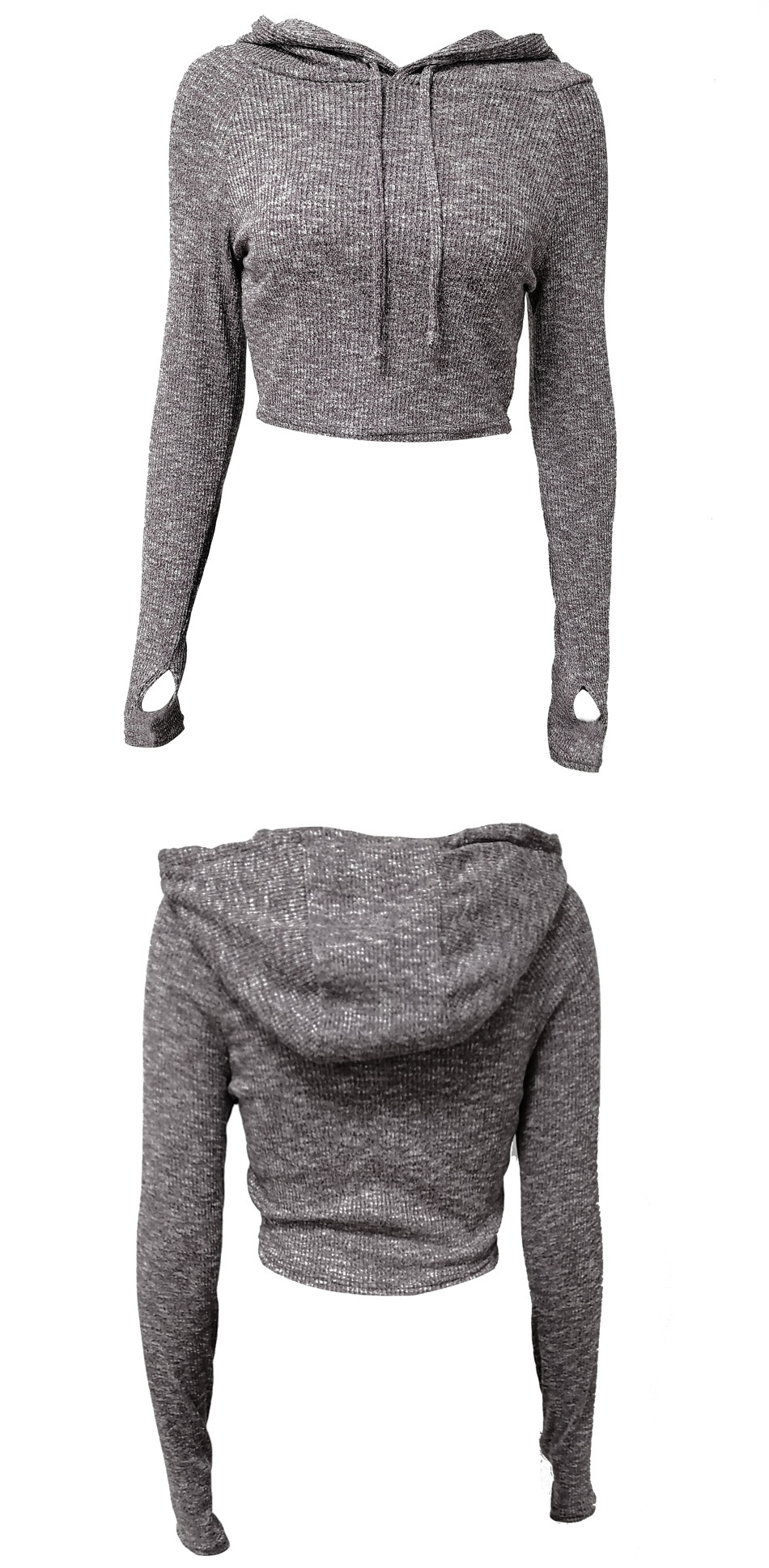 Knitted jacket women's long sleeve Yoga suit