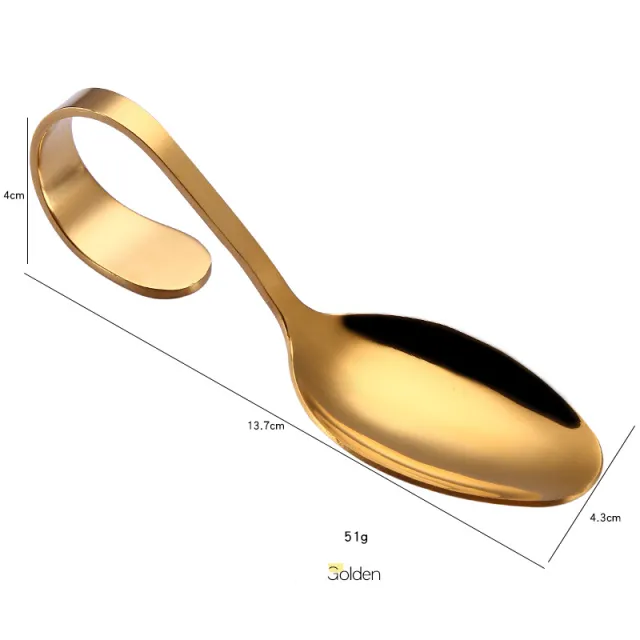 Stainless steel serving spoon cutlery Gold - Shop at LoveMi