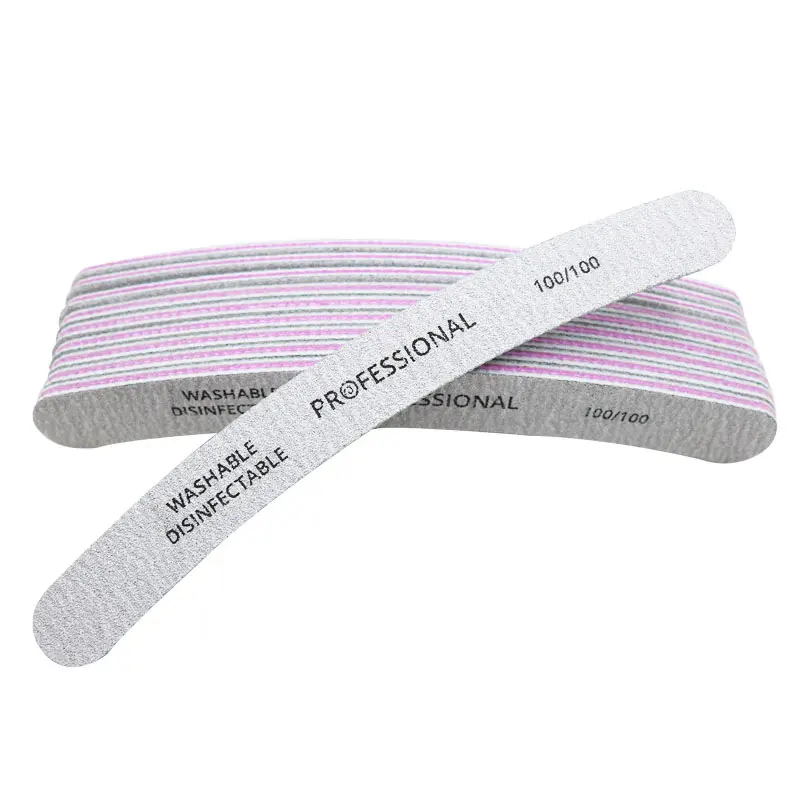 Curved Professional Nail File Manicure