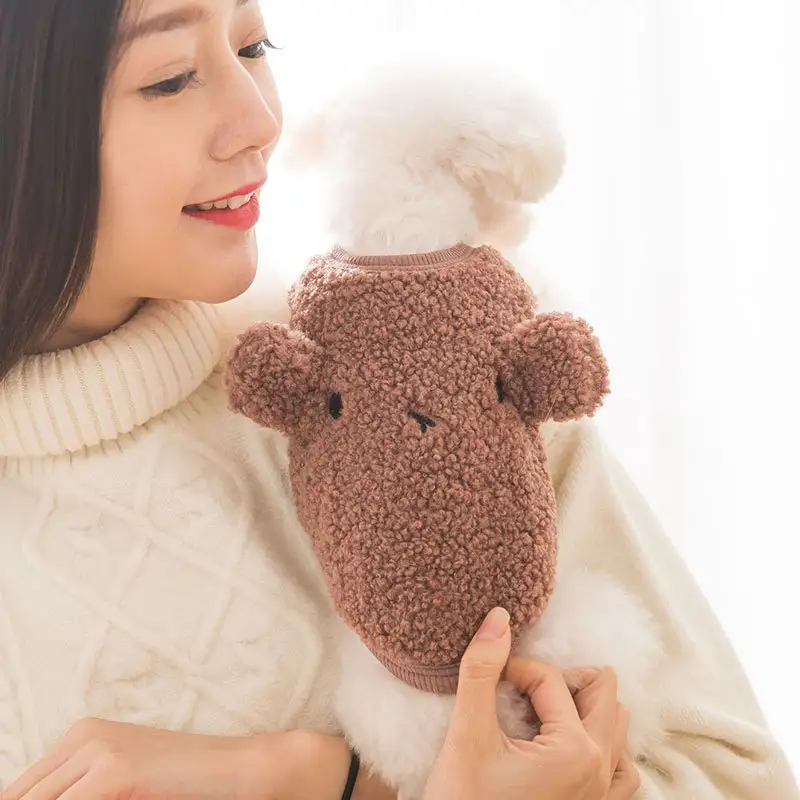 Bear Vest Pet Teddy Cat Warm In Winter And Autumn
