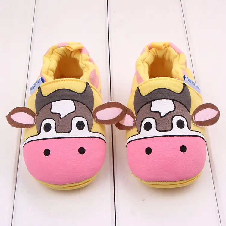 Cartoon antiskid rubber sole baby shoes