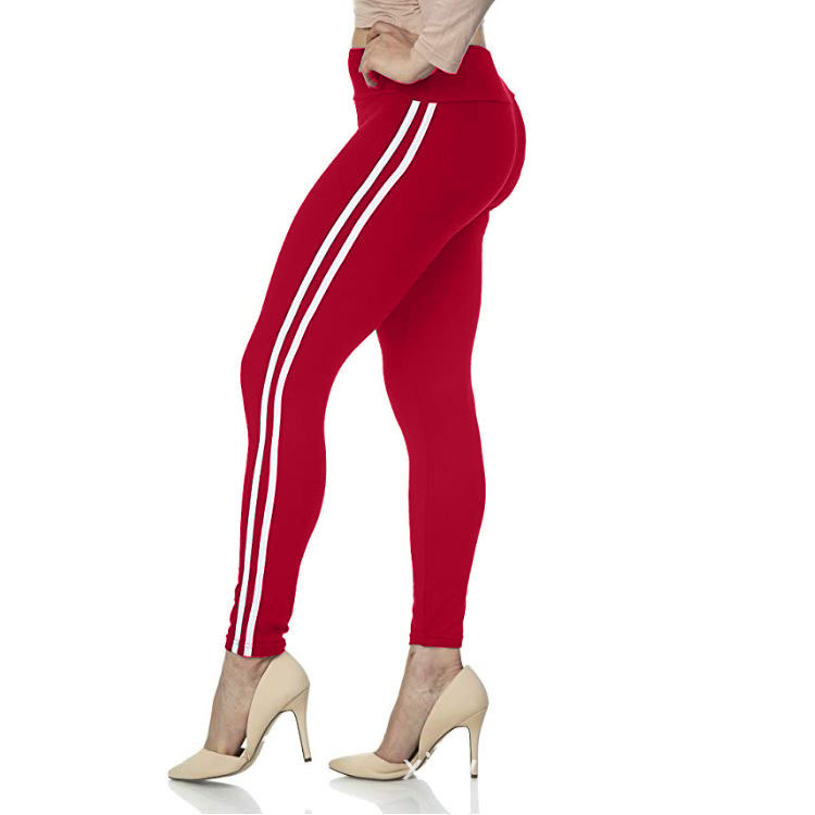 Pull high waist sports leggings Red - Shop at LoveMi