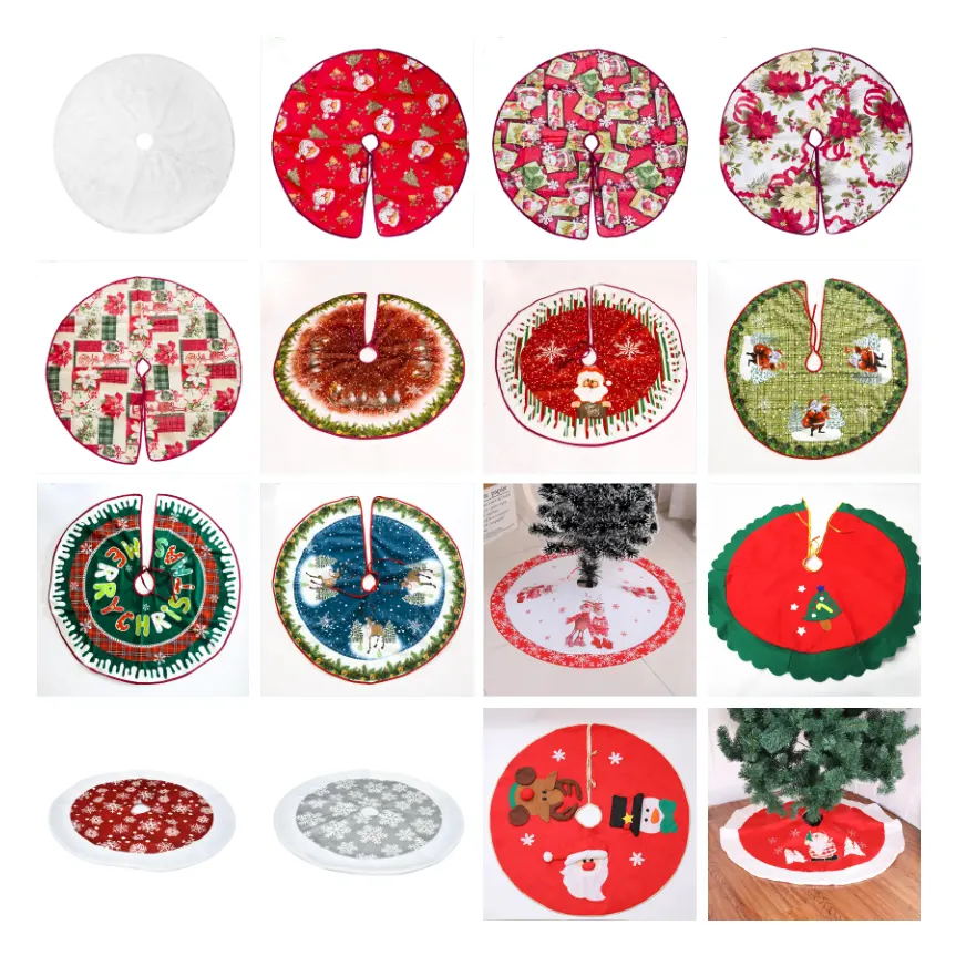 Christmas Tree Skirt Decorations Gifts Scene Matching