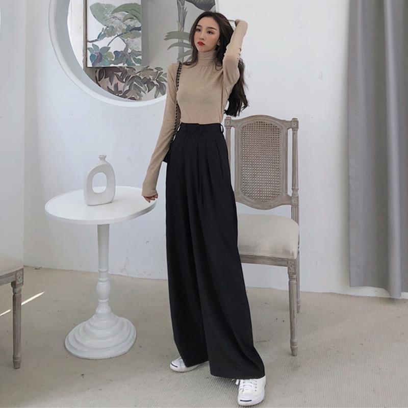 Loose and thin casual mopping wide-leg pants