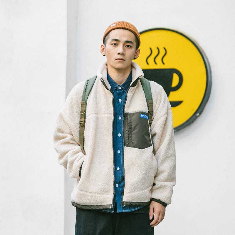 Thickened plus cashmere lamb coat