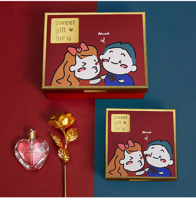 Empty Box Couple Birthday Gift Box Packaging Box