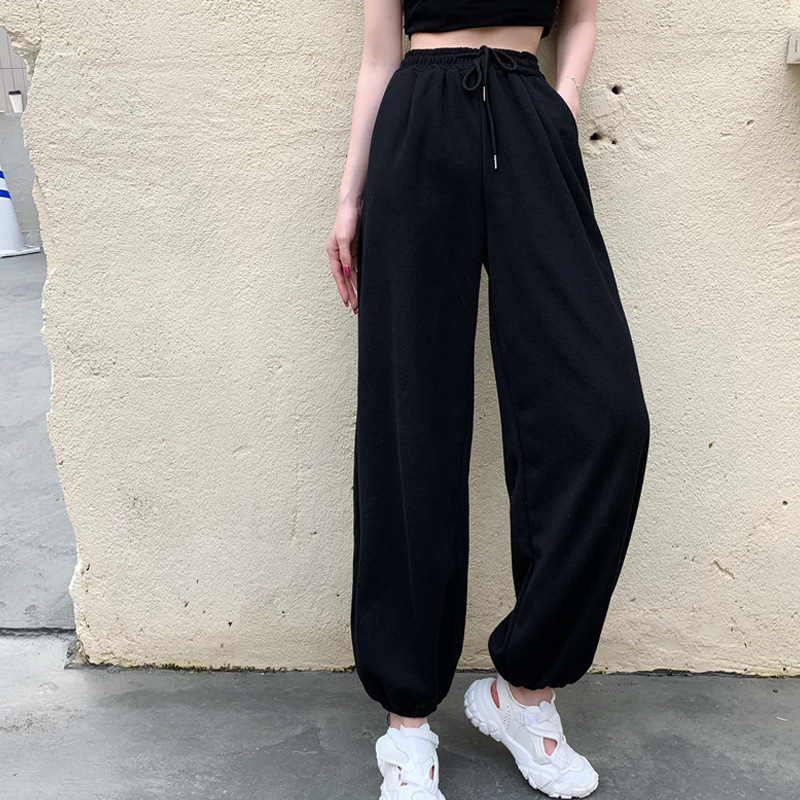 Casual sports pants children's black Harem Pants