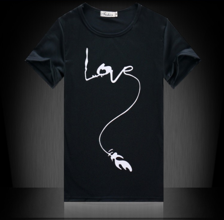 Summer Men's Short Sleeve T-Shirt Men's Cotton 3D Big Hand Short Sleeve T-Shirt