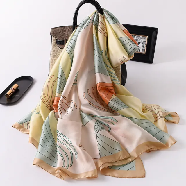 Line warm scarf Yellow - Shop at LoveMi
