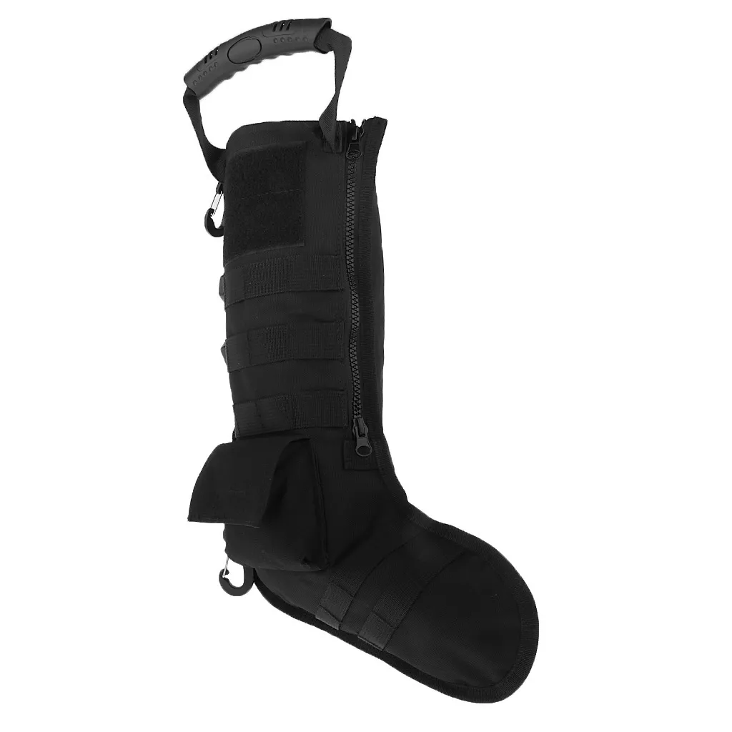 Christmas stocking bag military storage bag - Black
