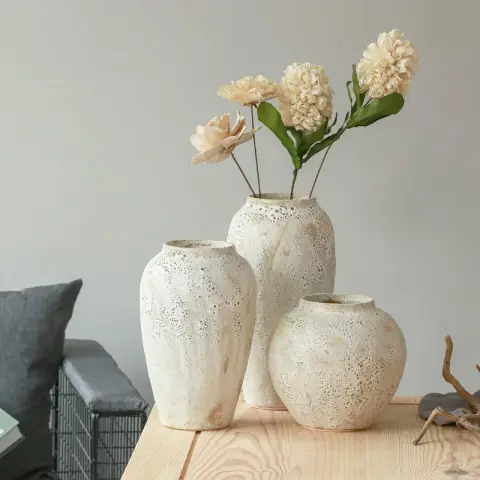 Dried Flowers Ceramic Flower Arrangement Vase