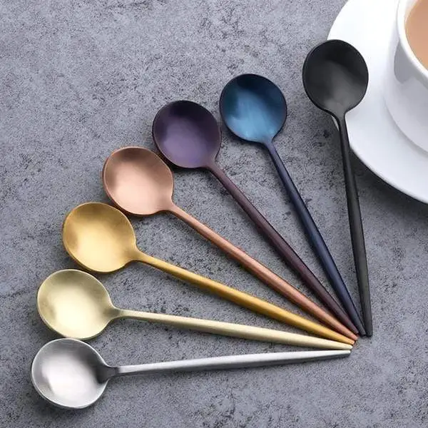 Stainless Steel Coffee Stirring Spoons, 4-Piece Set