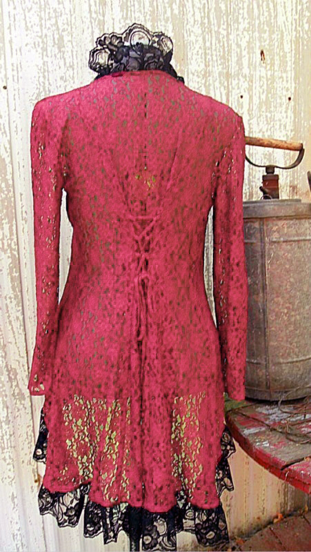 Lace Long Sleeve Women's Skirt