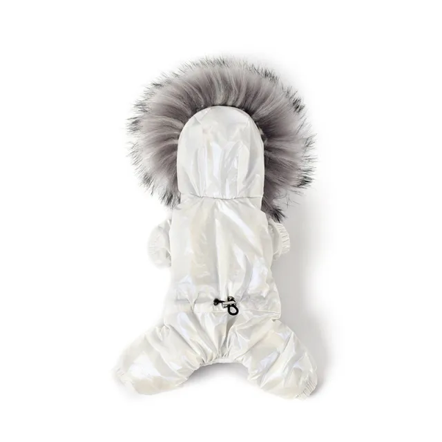Winter Pet Down Padded Coat Dog Clothes White - Shop at LoveMi