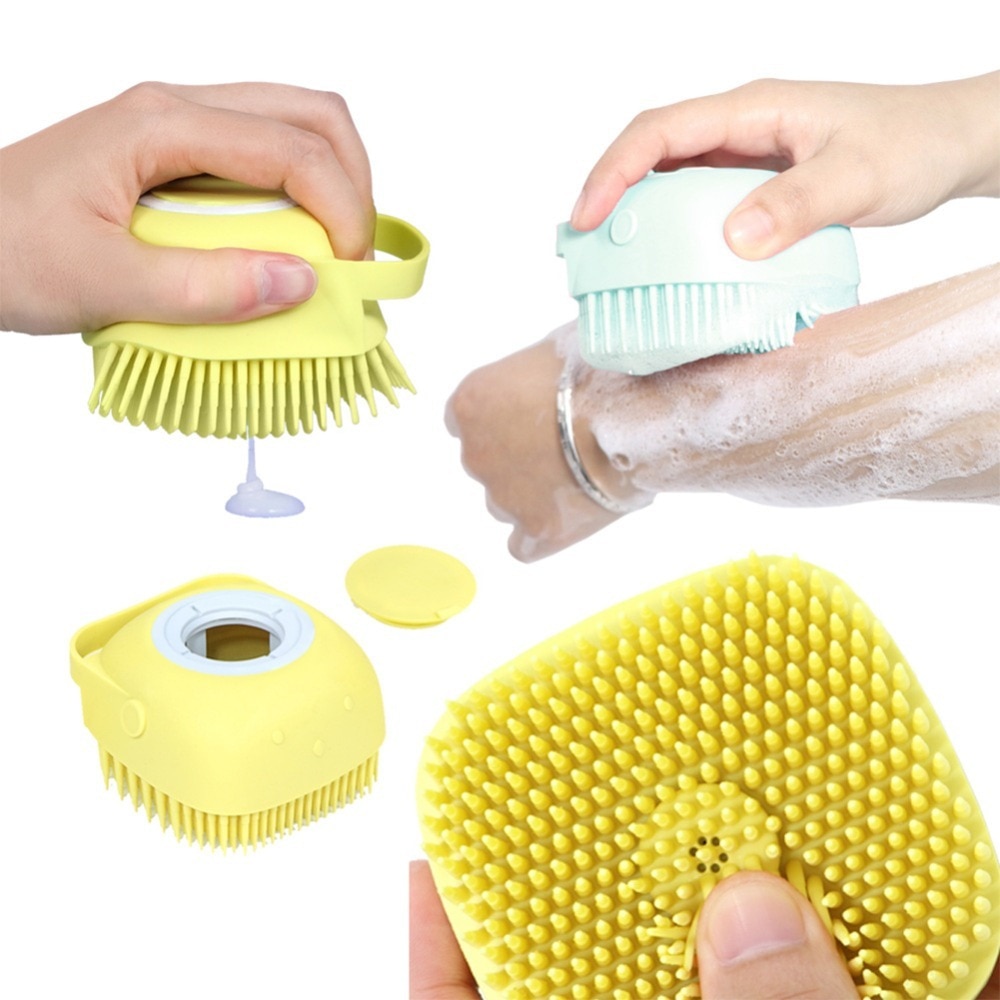 Brosse de bain massage multifonction en silicone 3